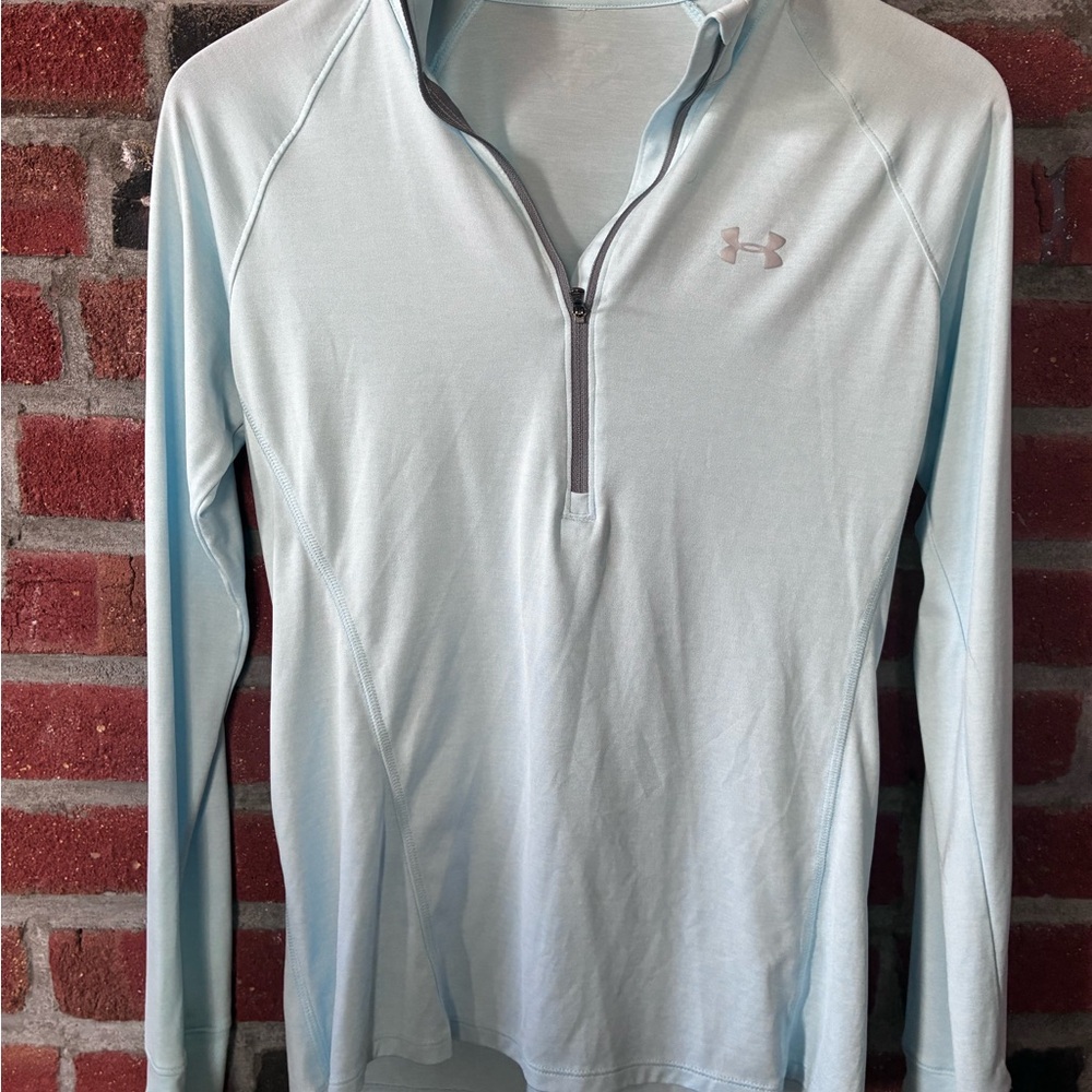 Under Armour Sky Blue Quarter-Zip Top